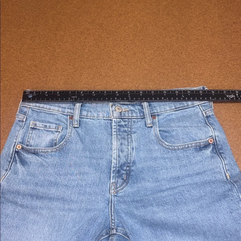 Old Navy Mid-Rise The Slouchy Straight Leg Button Fly Jeans 31x29